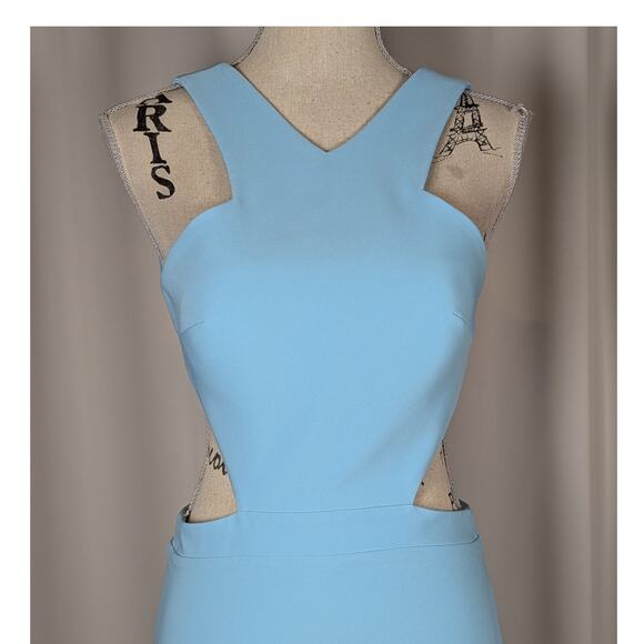 Maria Bianca Nero Aqua Backless Stretch Cutout Mermaid Dress Size 4 - Picture 8 of 16